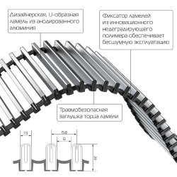 Внутрипольный конвектор Royal Thermo Atrium 190/250/2800-DG-U-NA