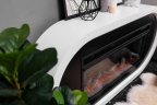 Каминокомплект Royal Flame Ellips с очагом Vision 42 LOG LED белый с черным