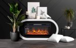 Каминокомплект Royal Flame Ellips с очагом Vision 42 LOG LED белый с черным
