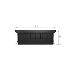 Внутрипольный конвектор Royal Thermo Atrium 110/300/2500-DG-U-BL